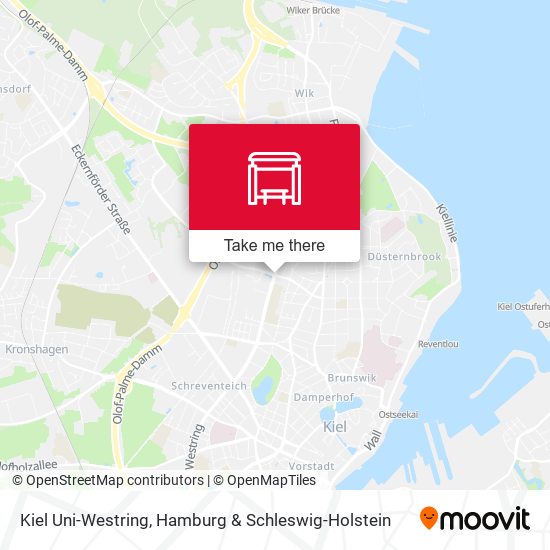 Kiel Uni-Westring map