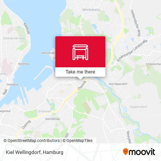 Kiel Wellingdorf map