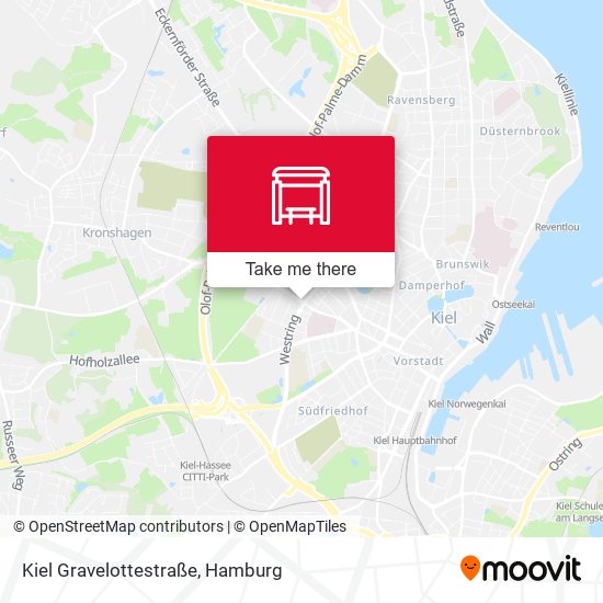 Kiel Gravelottestraße map