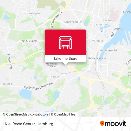 Карта Kiel Rewe Center
