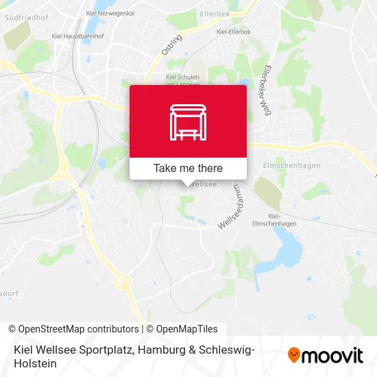 Карта Kiel Wellsee Sportplatz