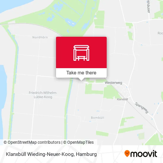 Карта Klanxbüll Wieding-Neuer-Koog