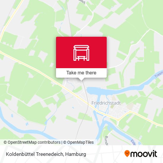 Koldenbüttel Treenedeich map