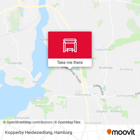 Kopperby Heidesiedlung map