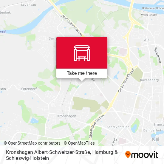 Kronshagen Albert-Schweitzer-Straße map