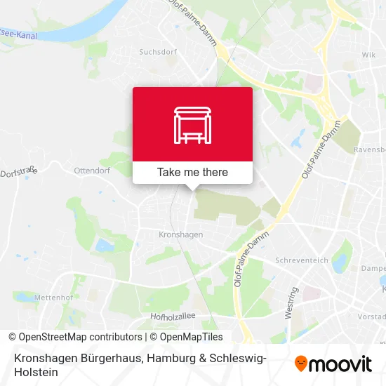 Карта Kronshagen Bürgerhaus