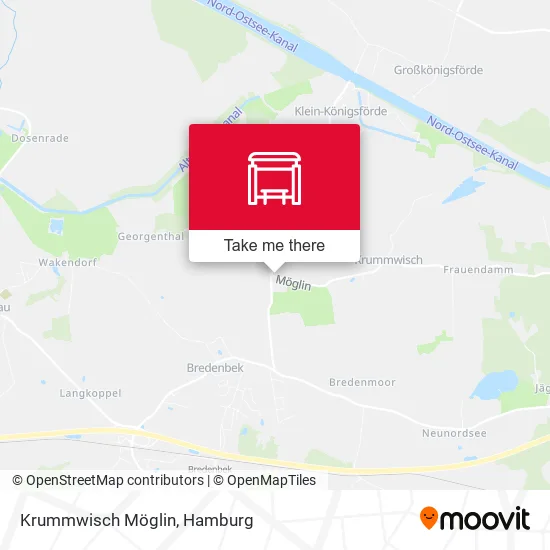 Карта Krummwisch Möglin