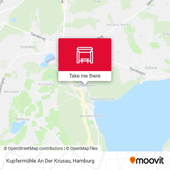 Карта Kupfermühle An Der Krusau