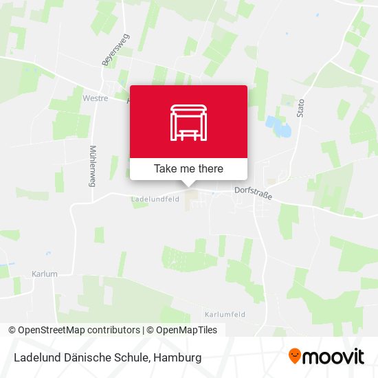 Ladelund Dänische Schule map