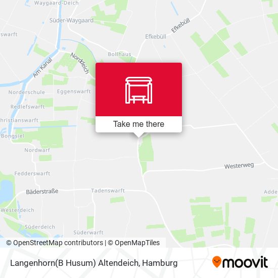 Langenhorn(B Husum) Altendeich map