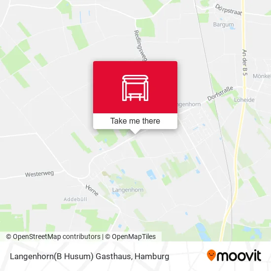Карта Langenhorn(B Husum) Gasthaus