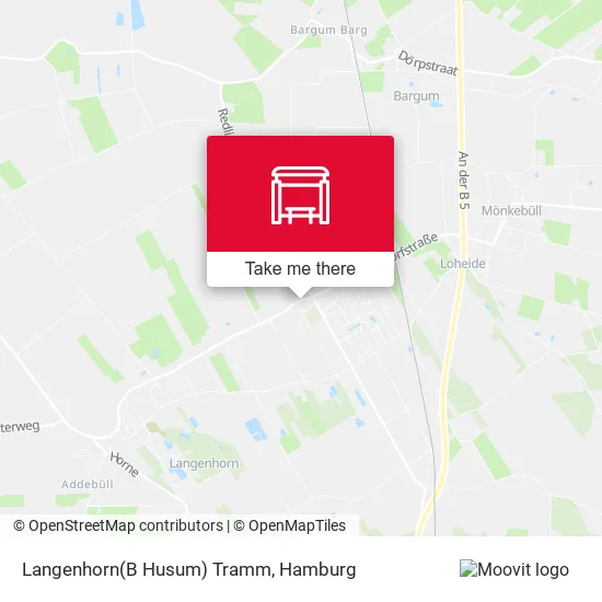 Карта Langenhorn(B Husum) Tramm