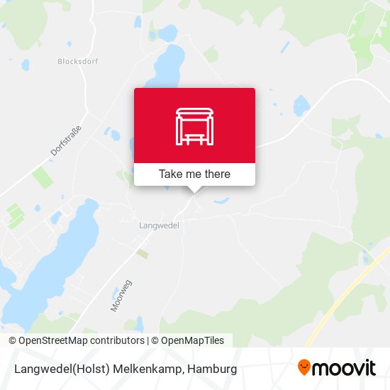 Langwedel(Holst) Melkenkamp map