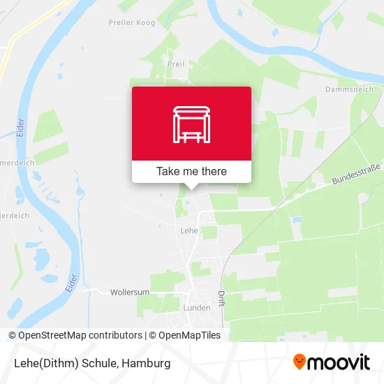 Карта Lehe(Dithm) Schule