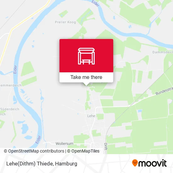 Карта Lehe(Dithm) Thiede