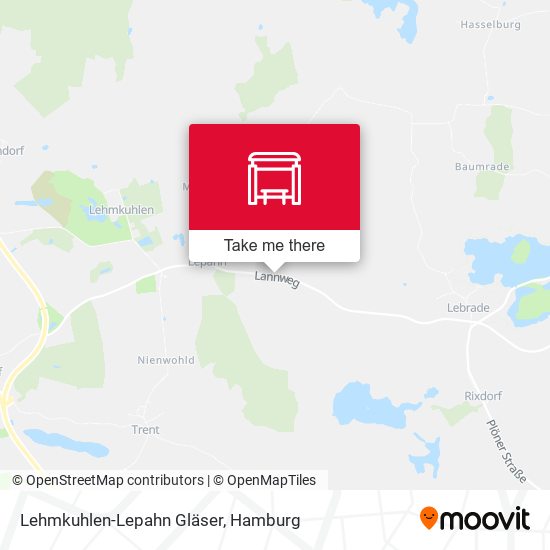Lehmkuhlen-Lepahn Gläser map