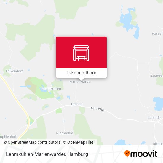 Lehmkuhlen-Marienwarder map