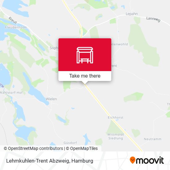 Lehmkuhlen-Trent Abzweig map