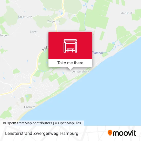 Карта Lensterstrand Zwergenweg