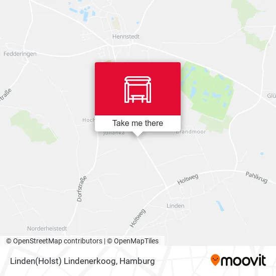 Карта Linden(Holst) Lindenerkoog
