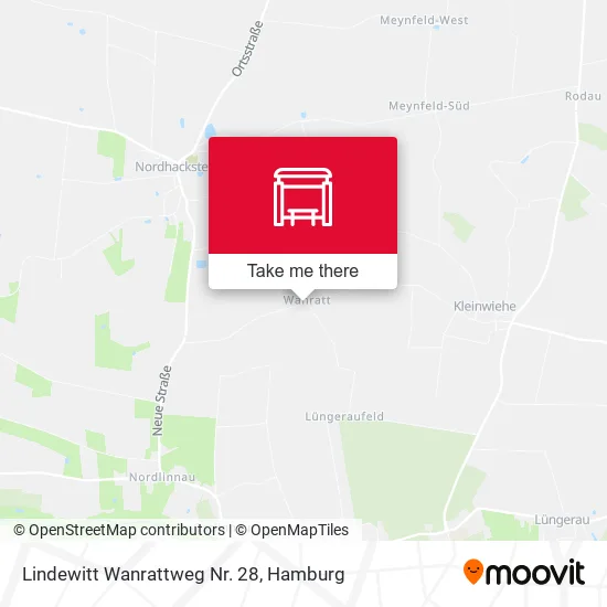 Карта Lindewitt Wanrattweg Nr. 28