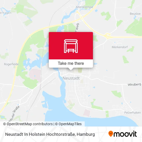 Карта Neustadt In Holstein Hochtorstraße