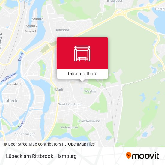 Lübeck am Rittbrook map