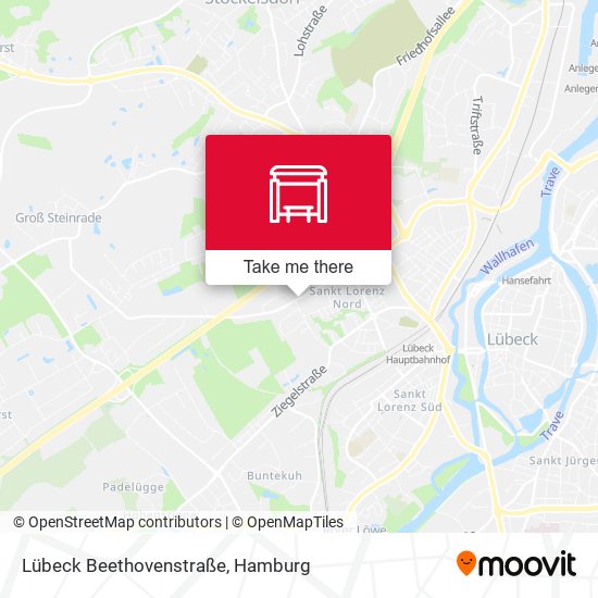 Lübeck Beethovenstraße map