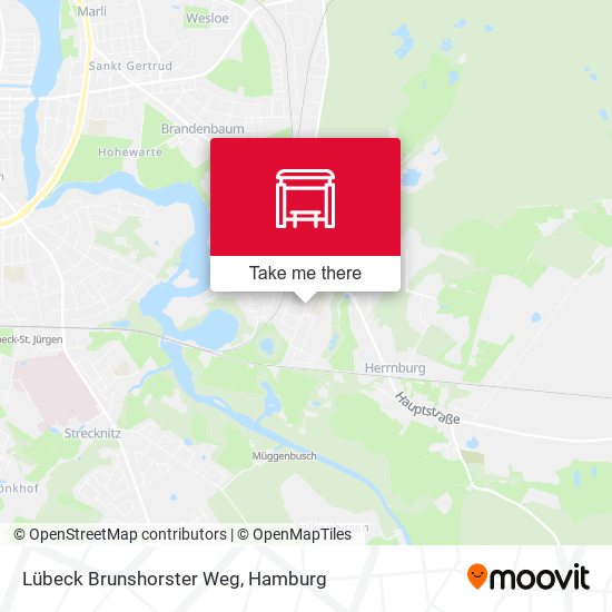 Lübeck Brunshorster Weg map