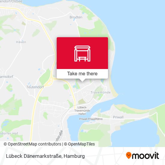 Lübeck Dänemarkstraße map