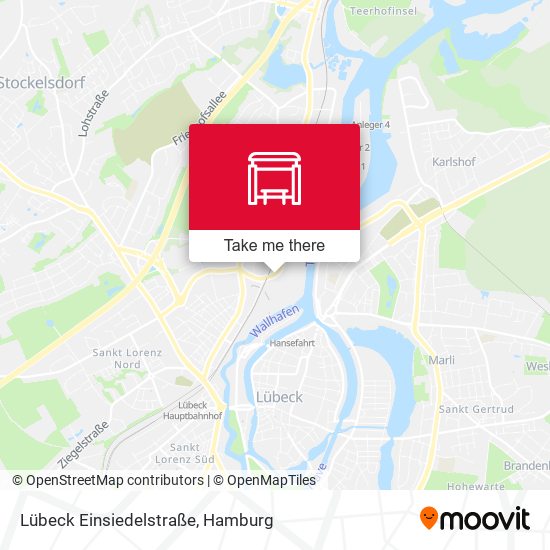 Lübeck Einsiedelstraße map