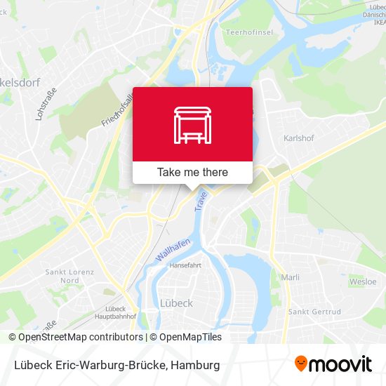 Lübeck Eric-Warburg-Brücke map