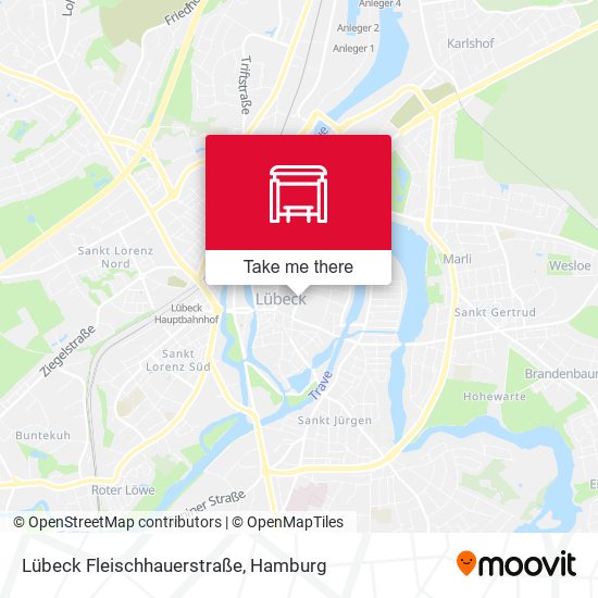 Lübeck Fleischhauerstraße map