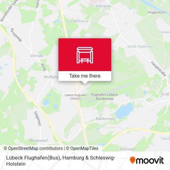 Lübeck Flughafen(Bus) map