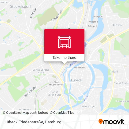 Lübeck Friedenstraße map