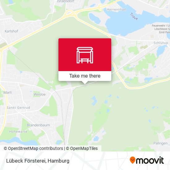 Lübeck Försterei map