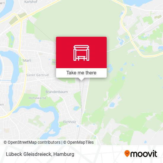 Lübeck Gleisdreieck map