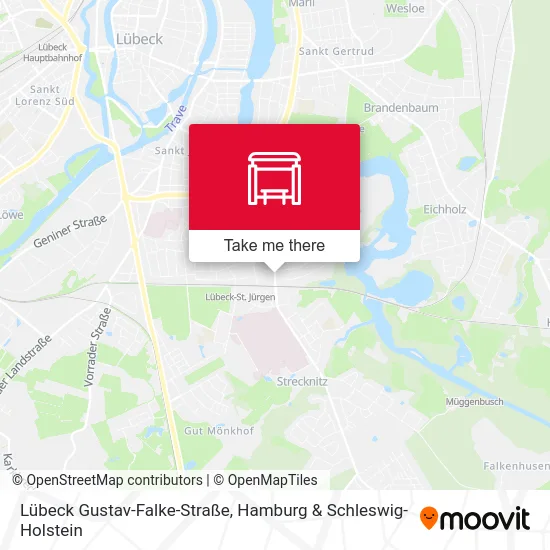 Lübeck Gustav-Falke-Straße map