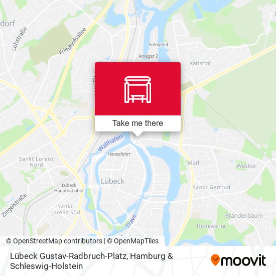 Lübeck Gustav-Radbruch-Platz map