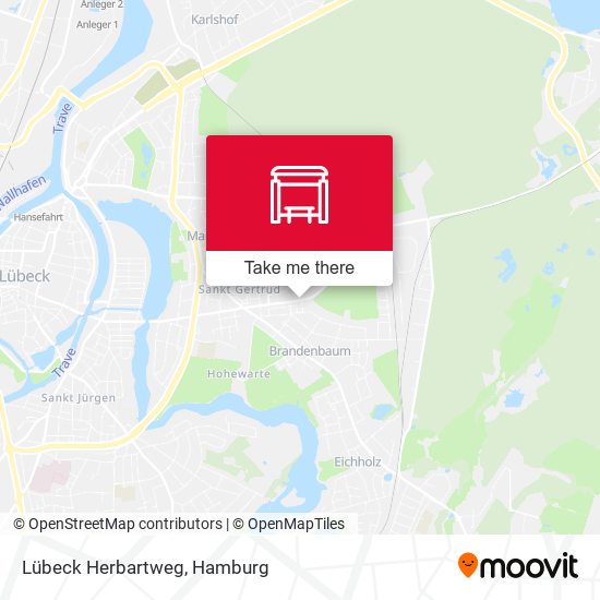 Lübeck Herbartweg map