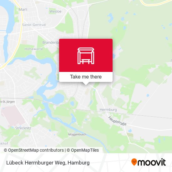 Lübeck Herrnburger Weg map