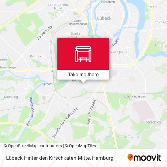 Lübeck Hinter den Kirschkaten-Mitte map