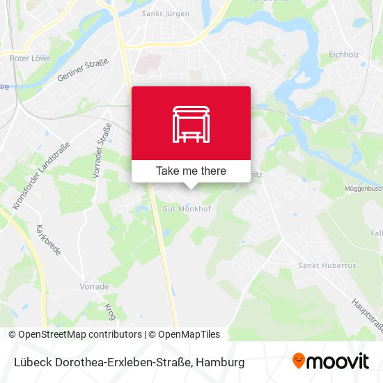 Lübeck Dorothea-Erxleben-Straße map