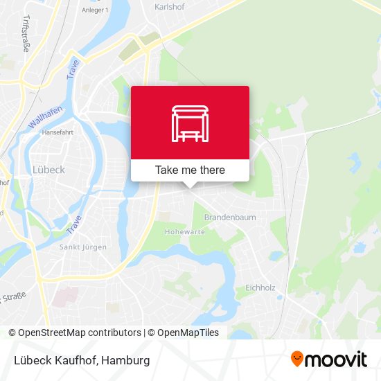 Lübeck Kaufhof map