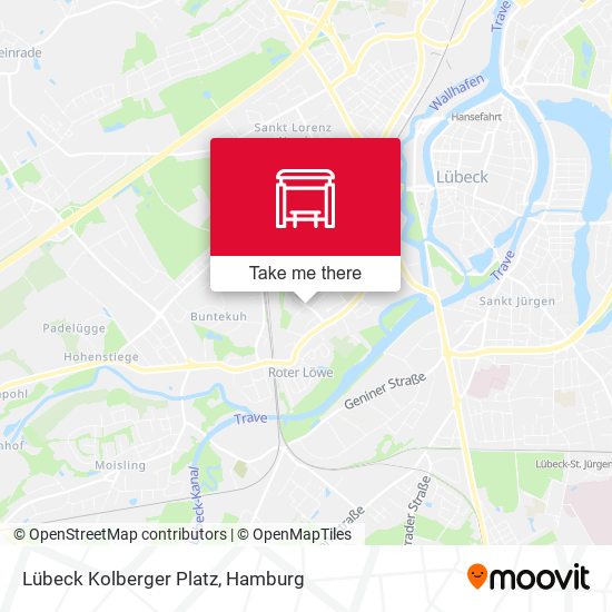 Lübeck Kolberger Platz map