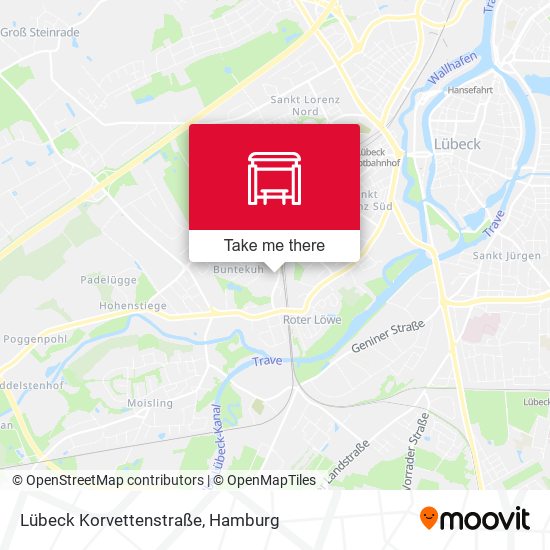 Lübeck Korvettenstraße map
