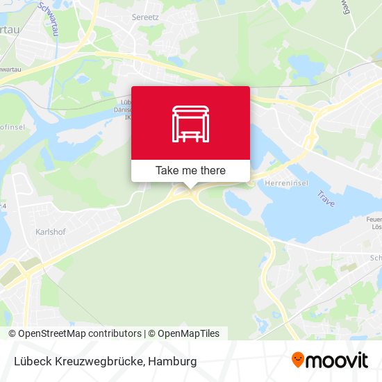 Lübeck Kreuzwegbrücke map
