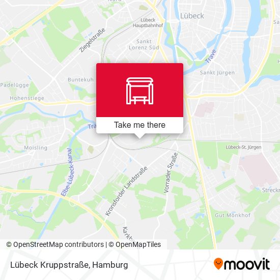 Lübeck Kruppstraße map