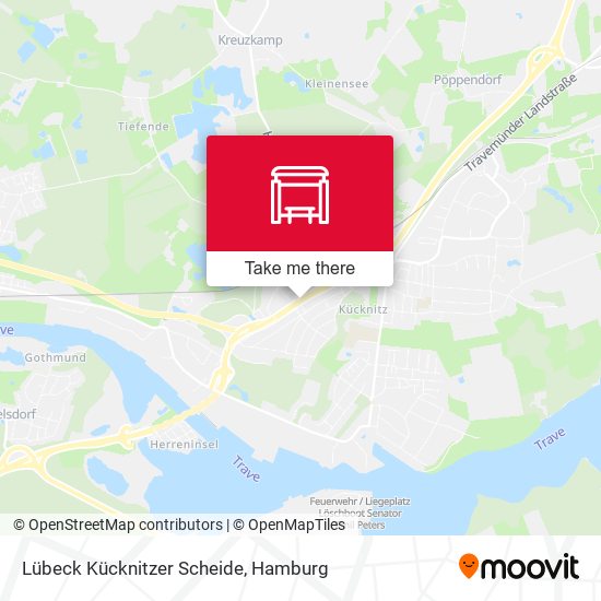 Lübeck Kücknitzer Scheide map