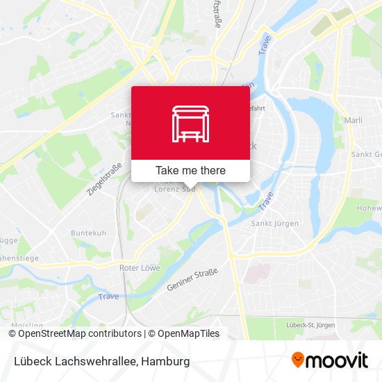 Lübeck Lachswehrallee map